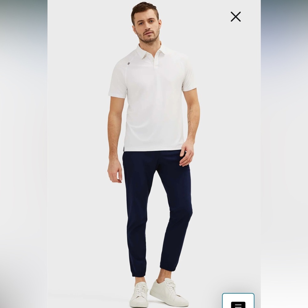RHONE Resort Mens Joggers in Color Orbita Blue Size 28